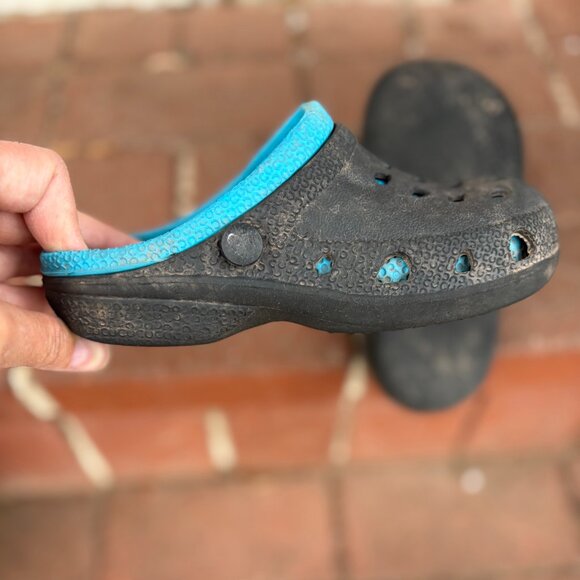 Capelli NY Crocs size 13 - Black & Blue - Picture 5 of 7